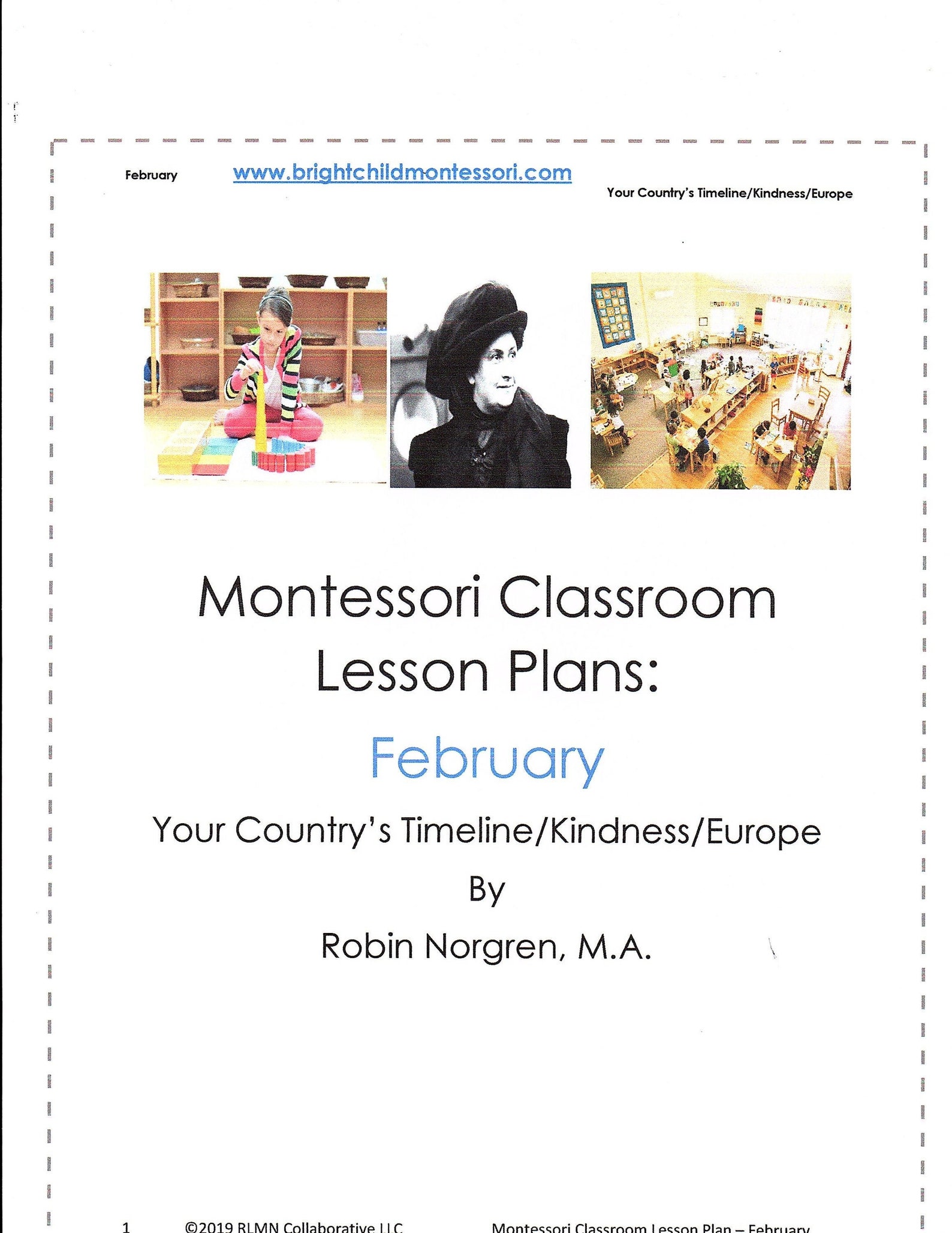 90 Printable Montessori Lesson Plan Template 88