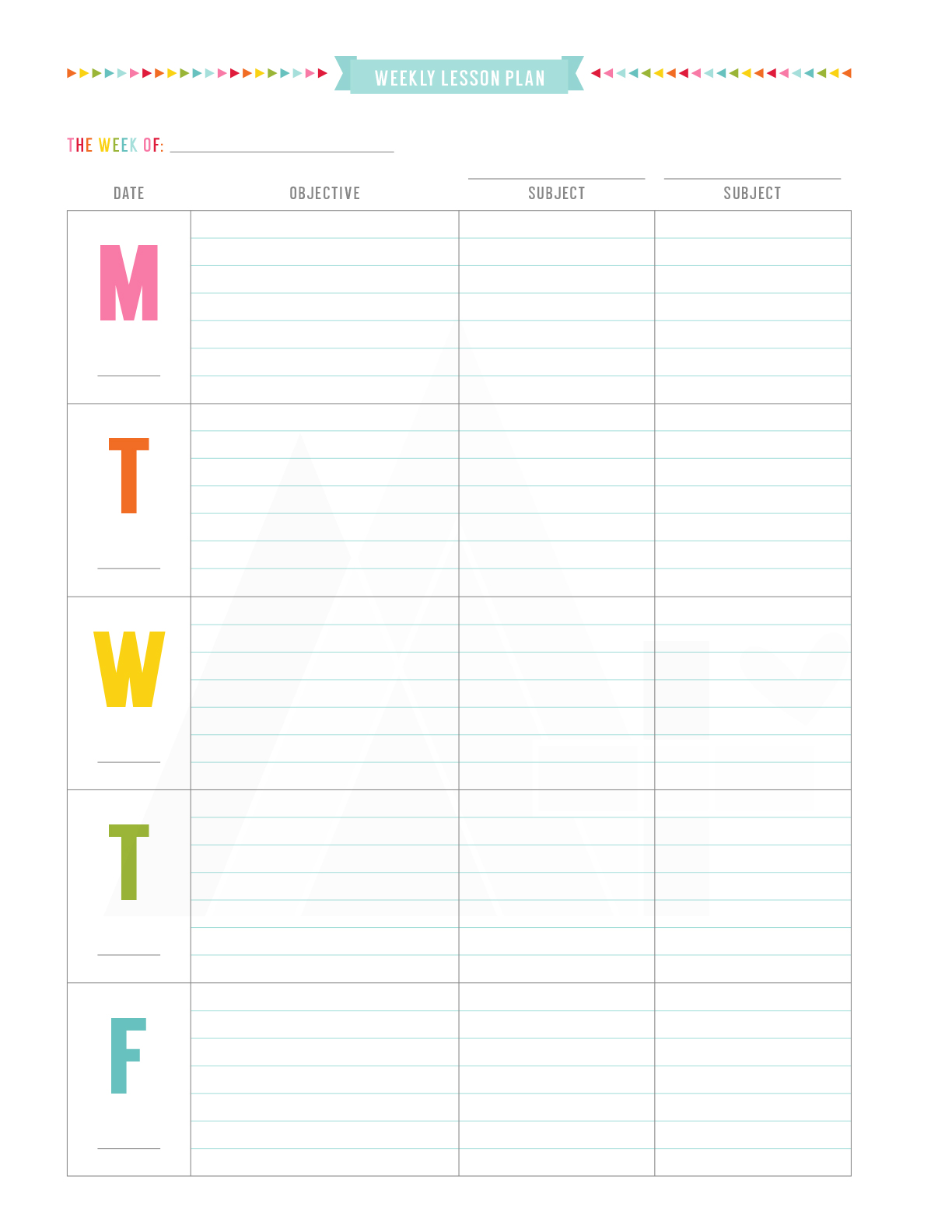 90 Printable Montessori Lesson Plan Template 95