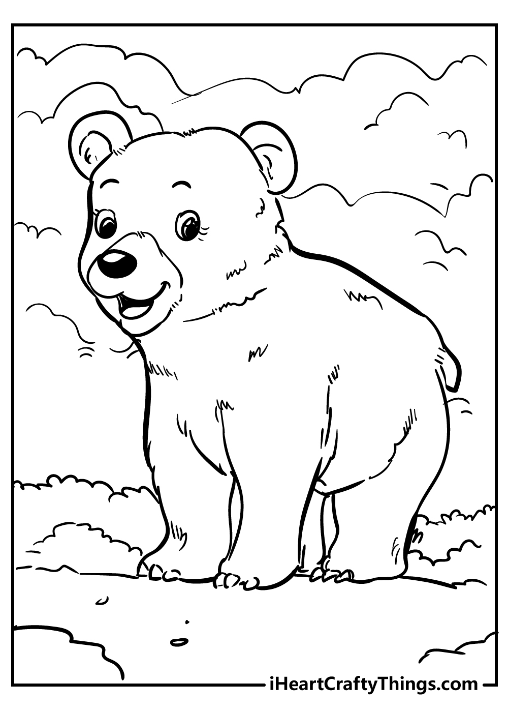 Save 60 Bear Printable Coloring Pages Ideas 15