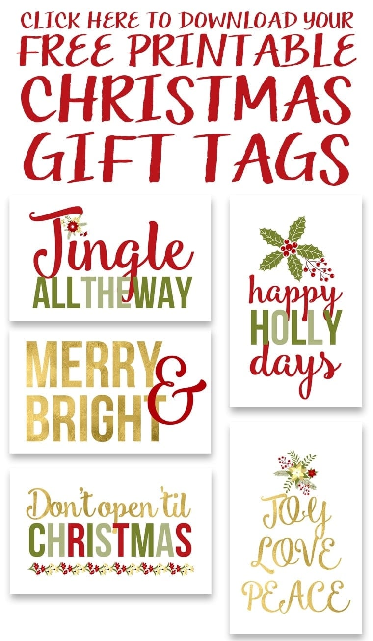 Save 60 Free Printable Christmas Gift Tags Ideas 19