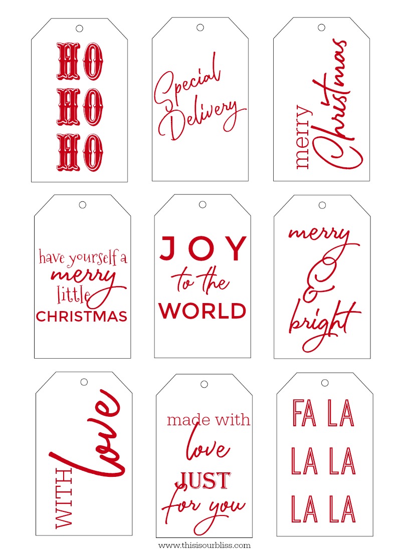 Save 60 Free Printable Christmas Gift Tags Ideas 26