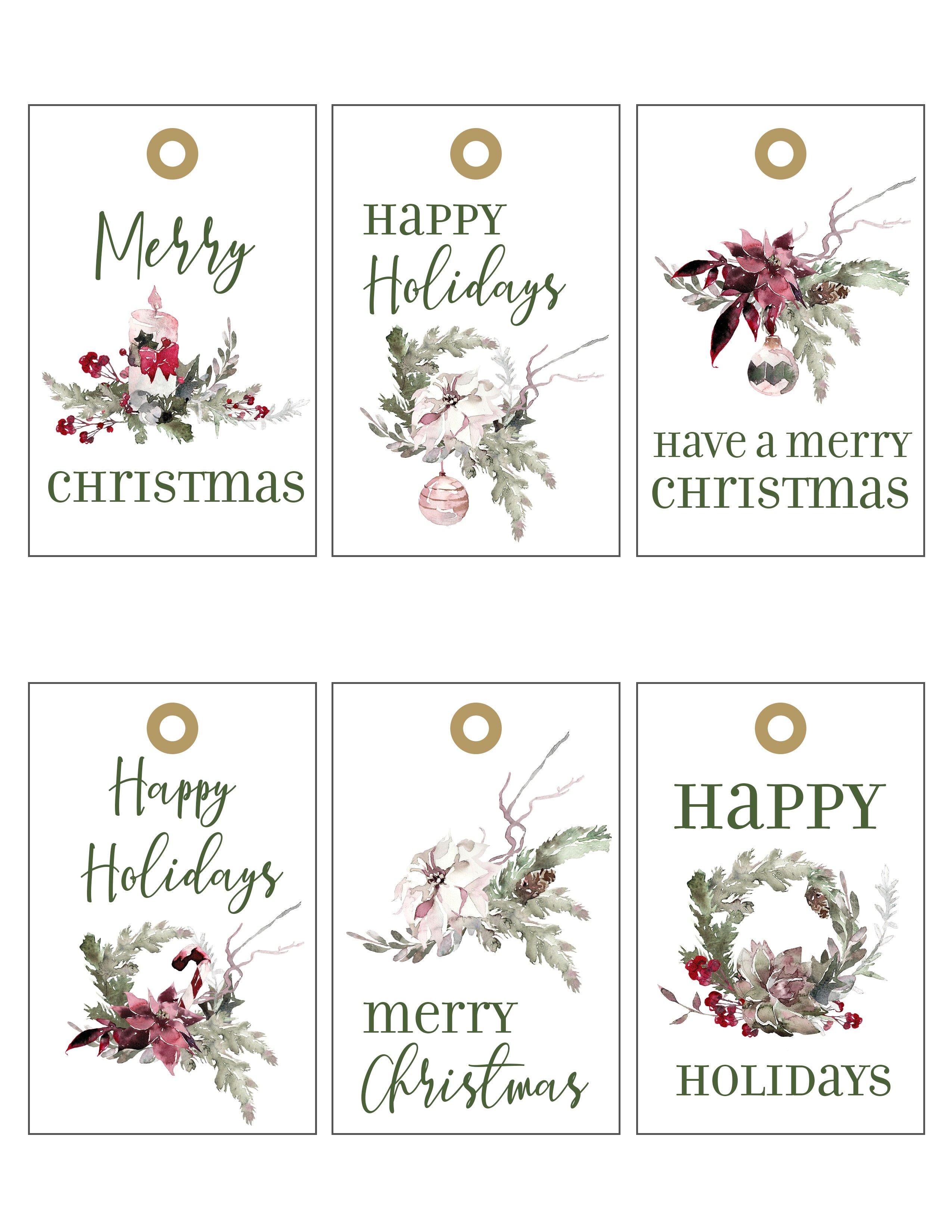 Save 60 Free Printable Christmas Gift Tags Ideas 4