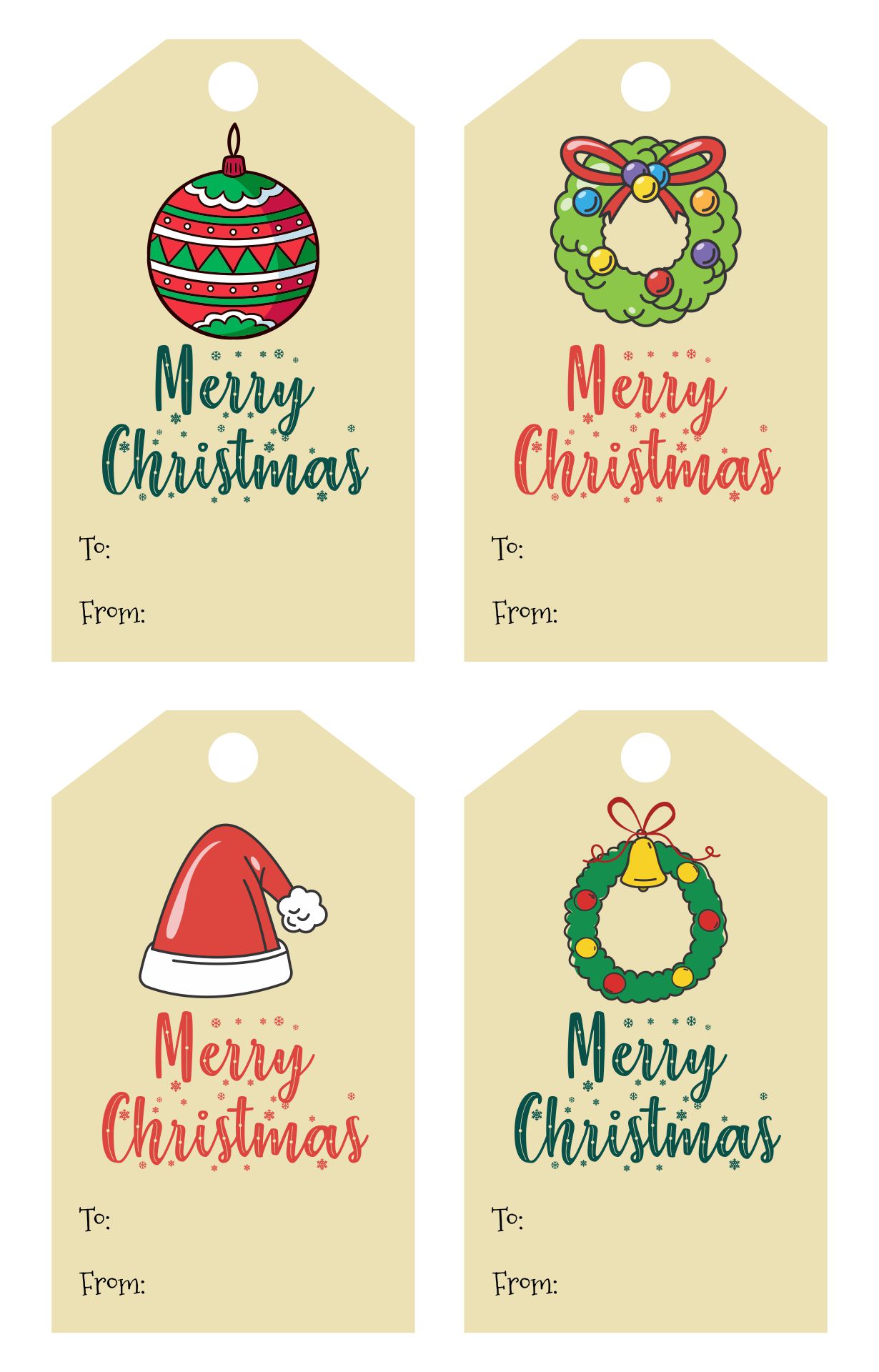 Save 60 Free Printable Christmas Gift Tags Ideas 44