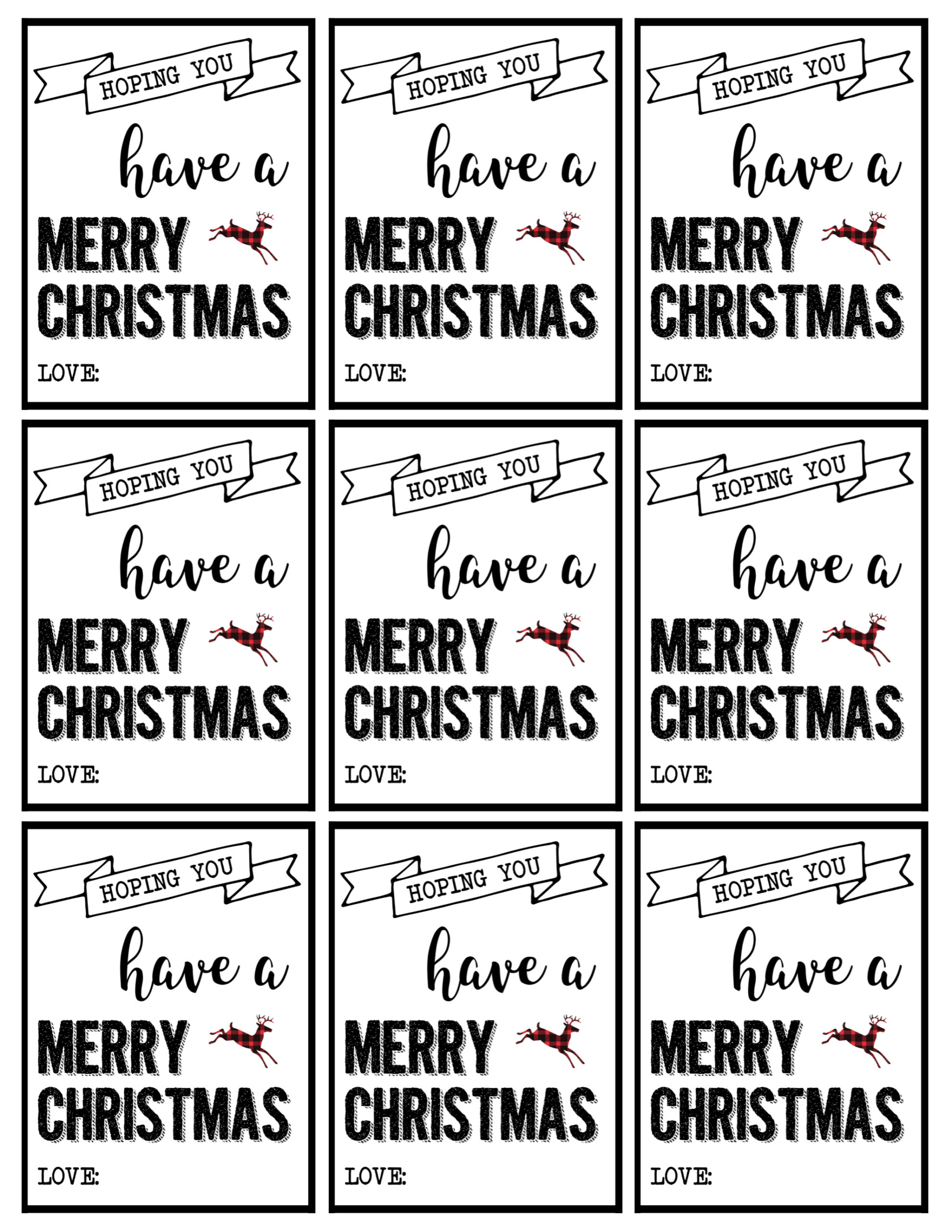 Save 60 Free Printable Christmas Gift Tags Ideas 48