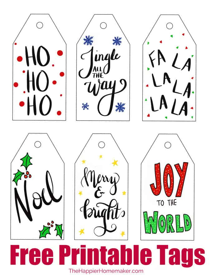 Save 60 Free Printable Christmas Gift Tags Ideas 54