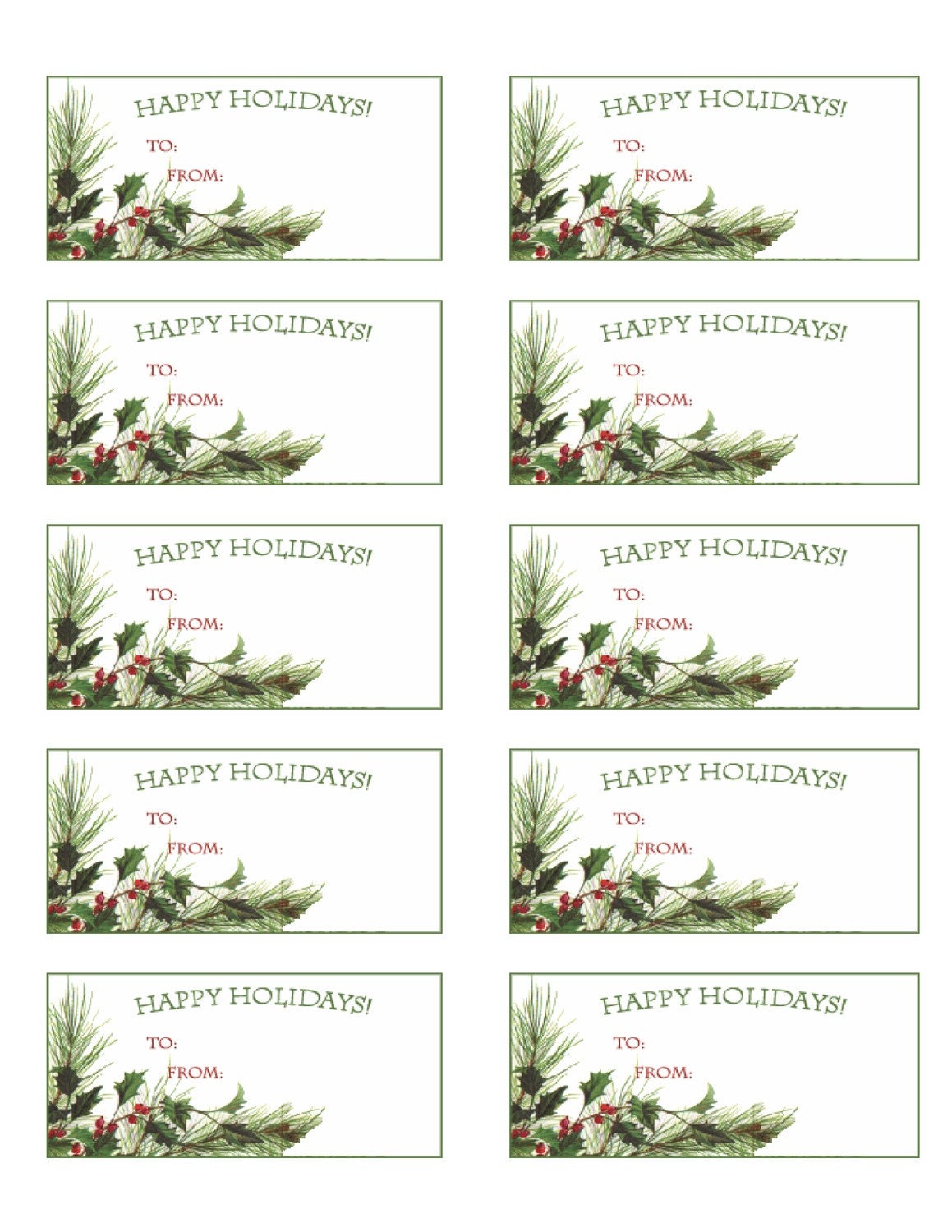 Save 60 Free Printable Christmas Gift Tags Ideas 55