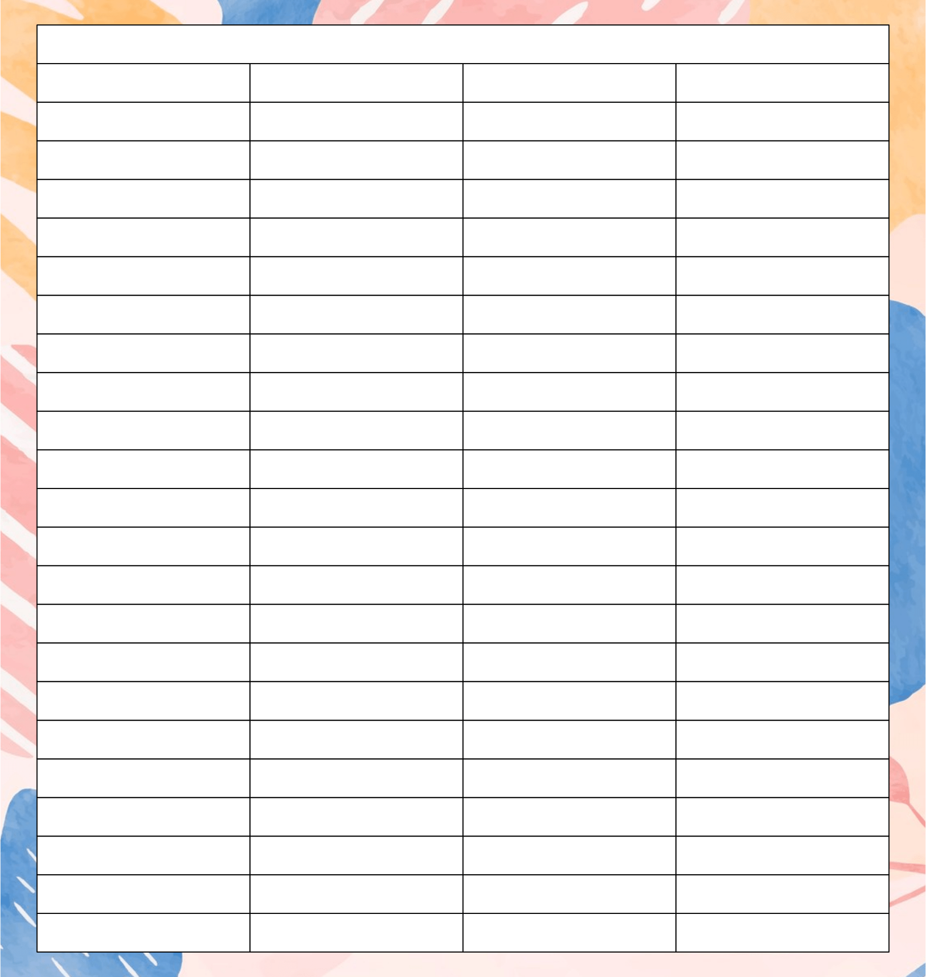 Save 60 Printable 3 Column Template Ideas 17