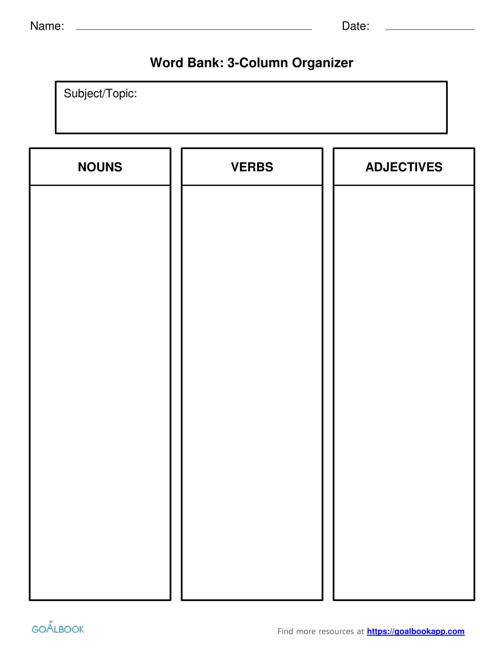 Save 60 Printable 3 Column Template Ideas 25