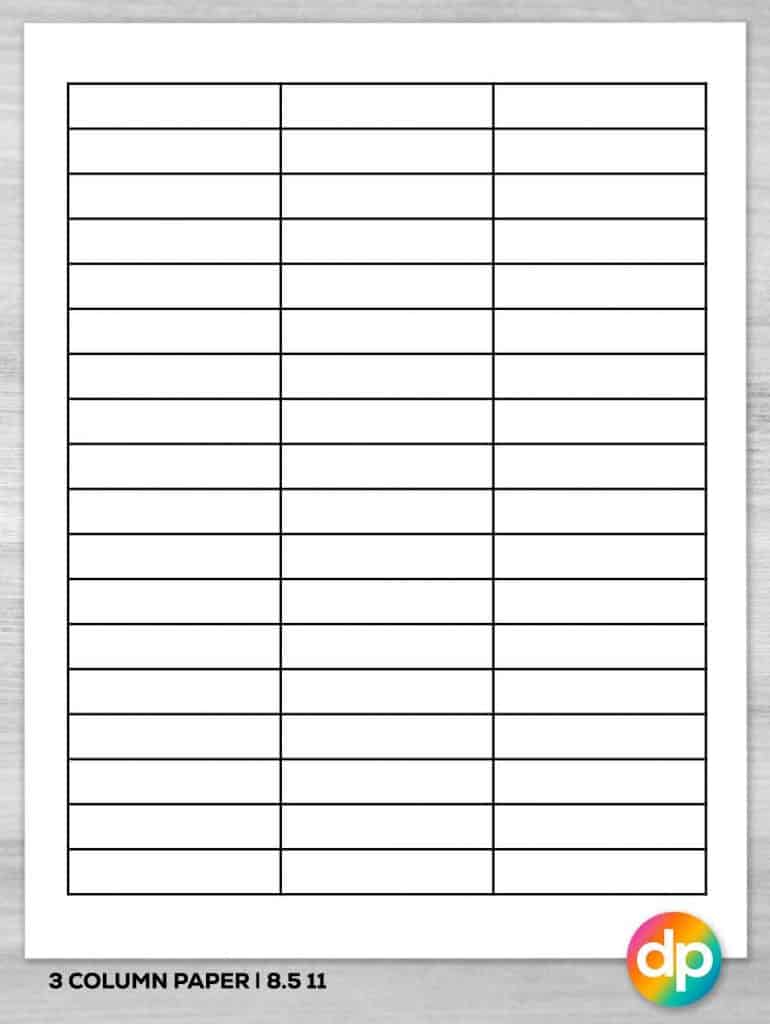 Save 60 Printable 3 Column Template Ideas 35