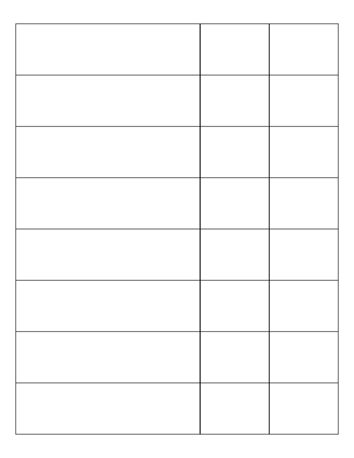 Save 60 Printable 3 Column Template Ideas 37