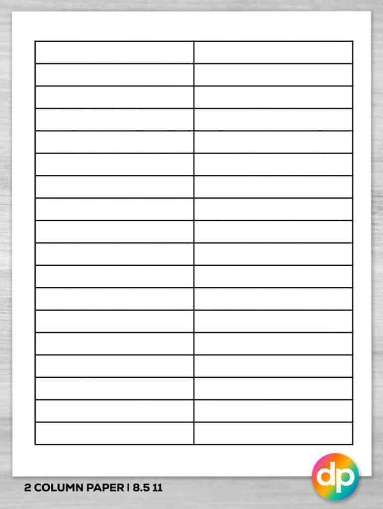 Save 60 Printable 3 Column Template Ideas 45