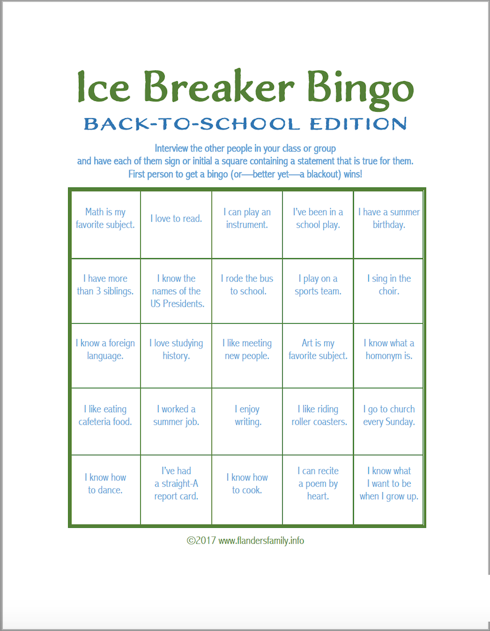 Save 60 Printable Ice Breaker Games Ideas 44