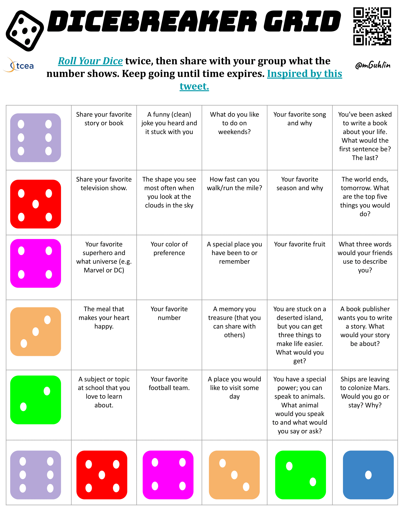 Save 60 Printable Ice Breaker Games Ideas 54