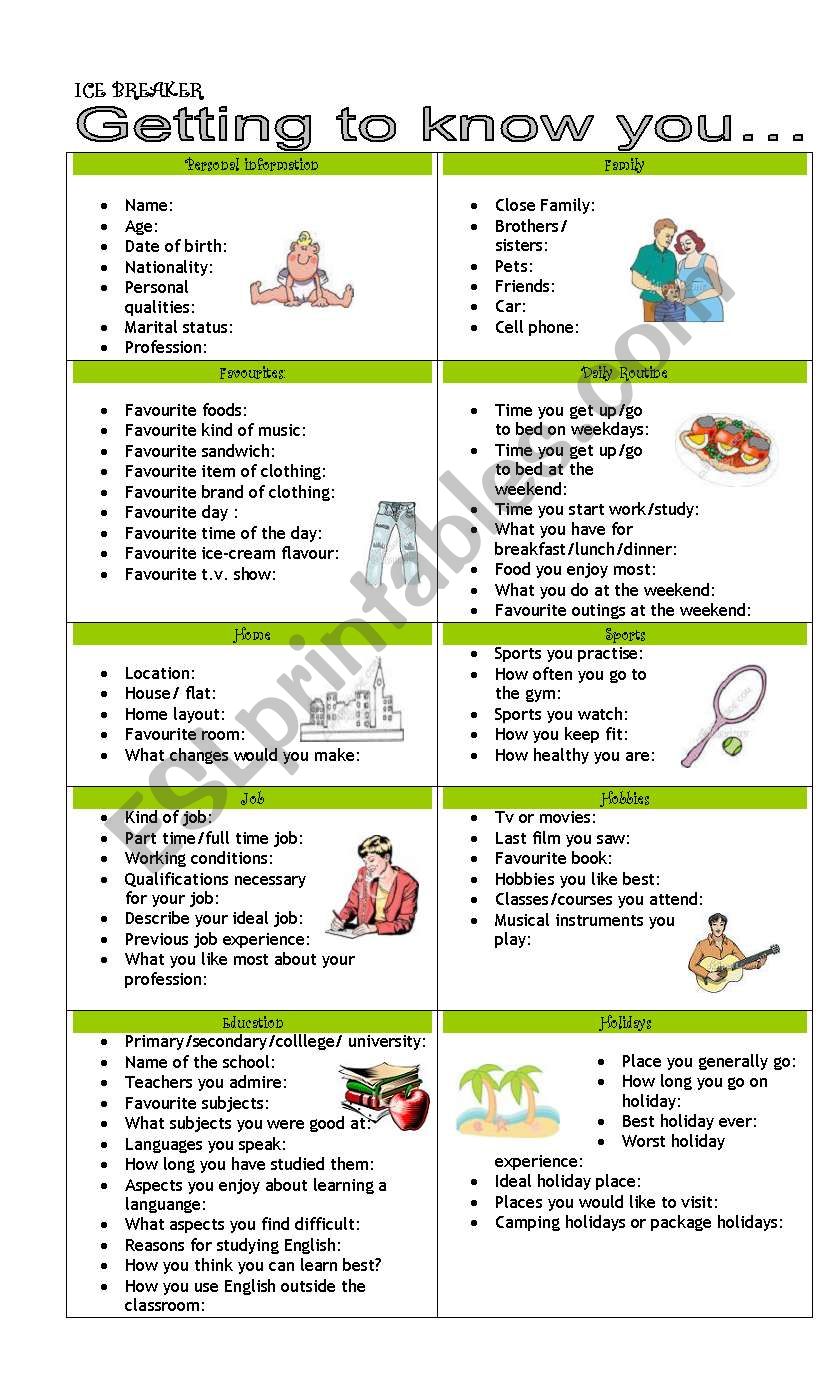 Save 60 Printable Ice Breaker Games Ideas 58