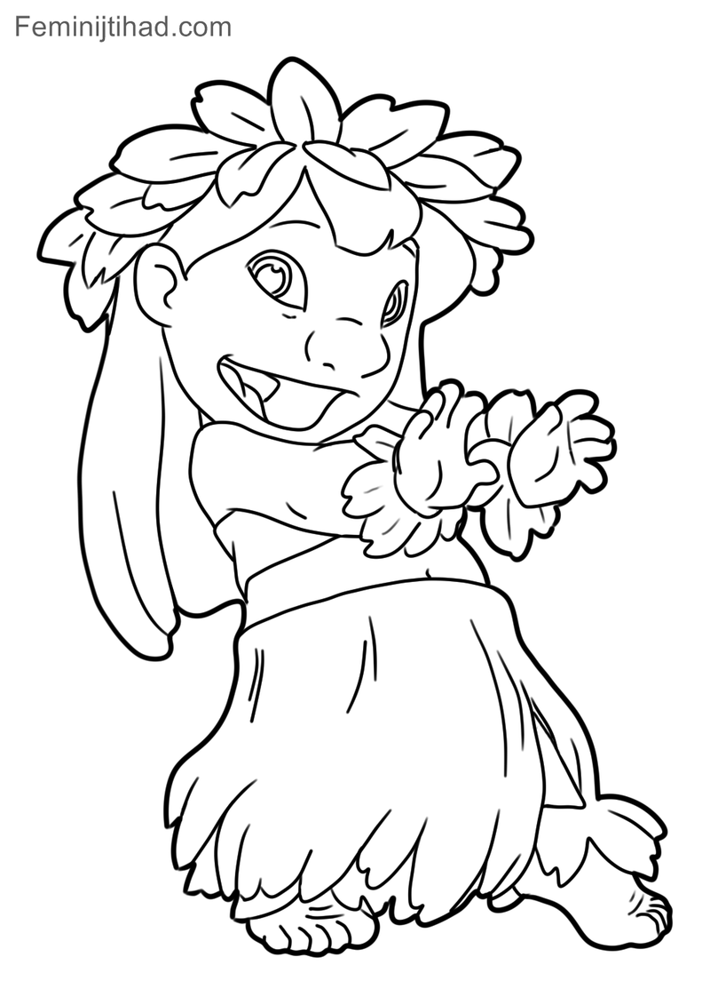 Save 60 Printable Lilo And Stitch Coloring Pages Ideas 6