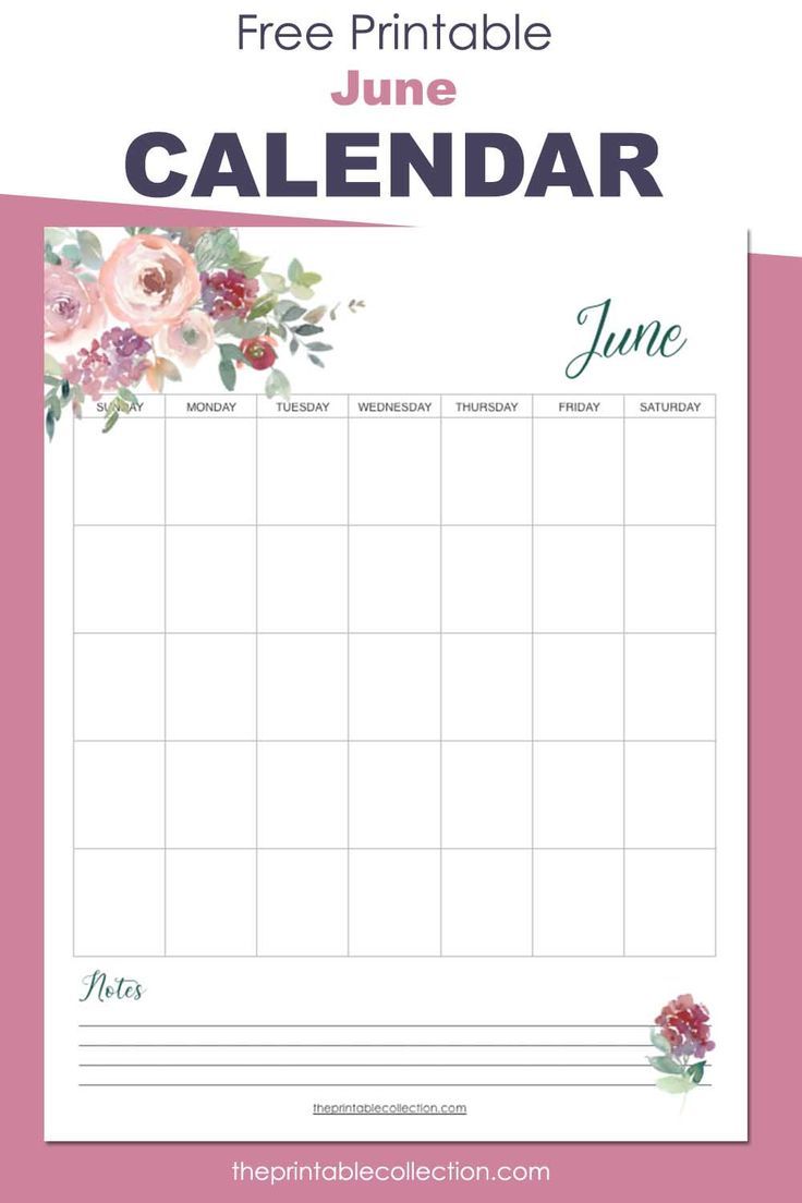60 Blank Printable Monthly Calendars 30