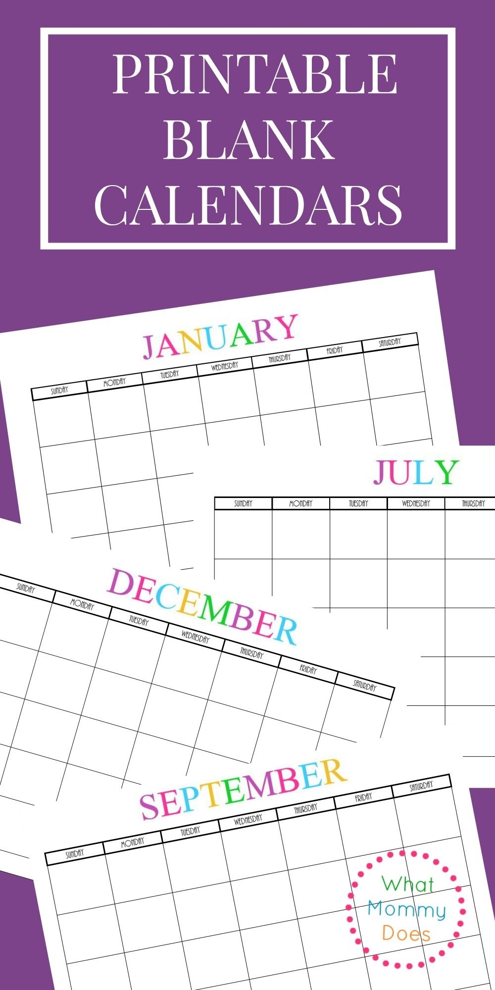 60 Blank Printable Monthly Calendars 32