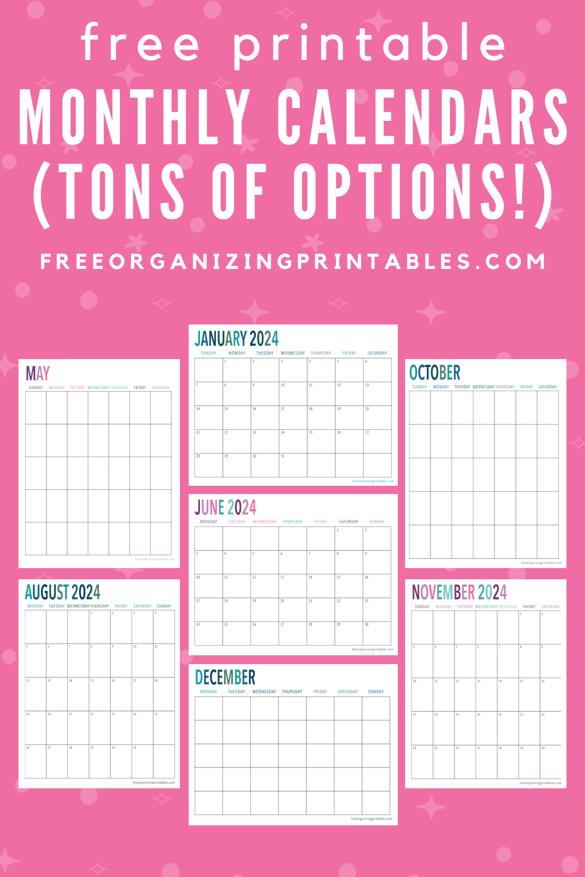 60 Blank Printable Monthly Calendars 36