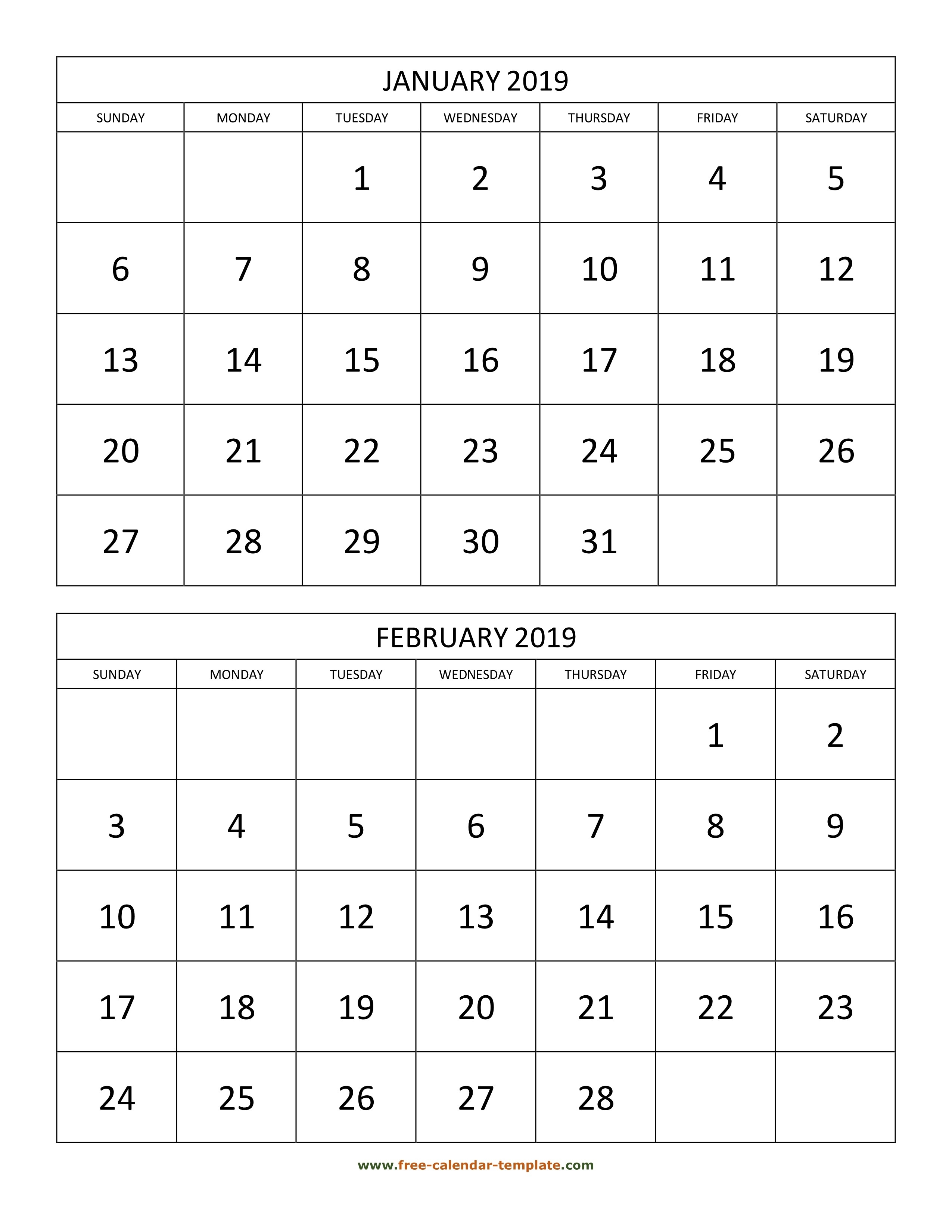 60 Blank Printable Monthly Calendars 43