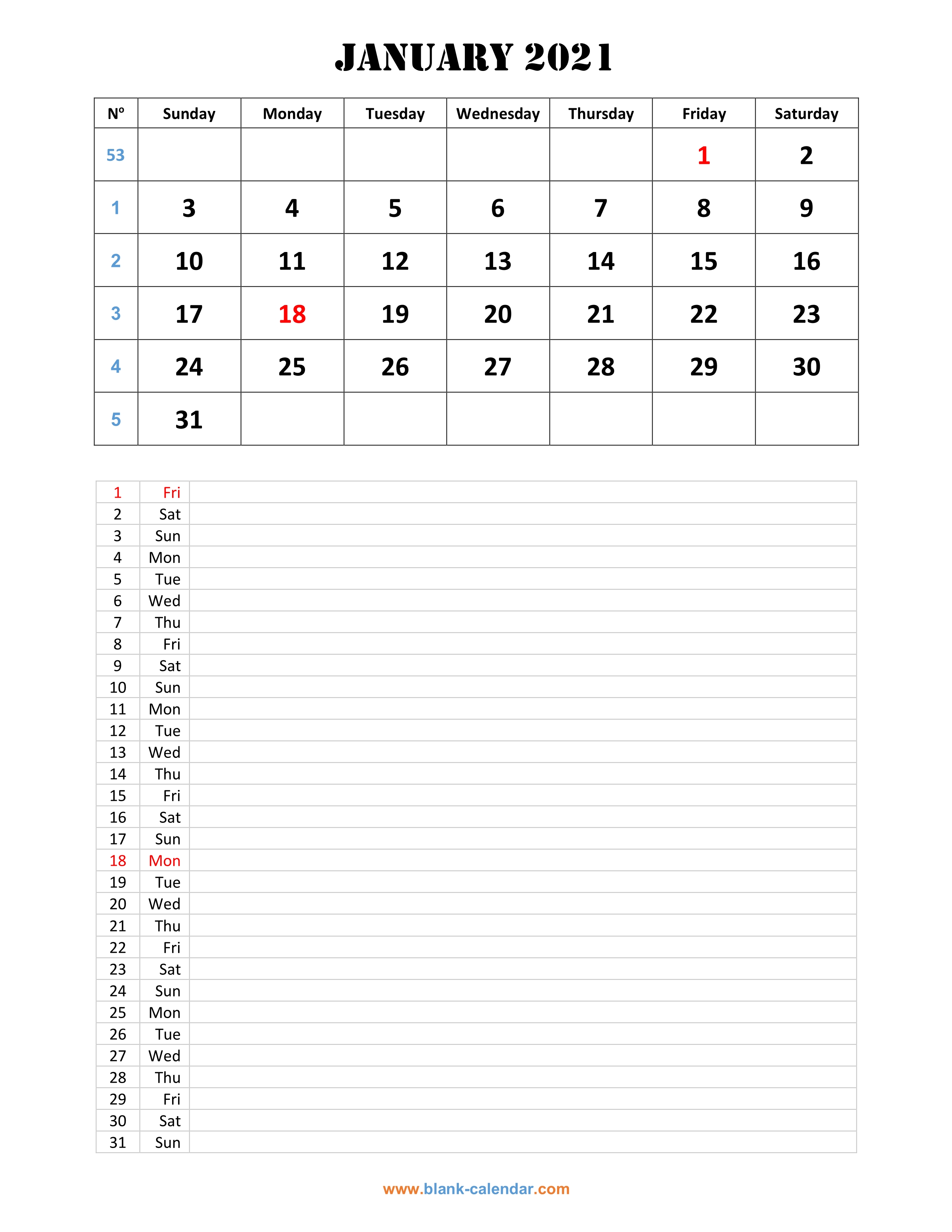 60 Blank Printable Monthly Calendars 50