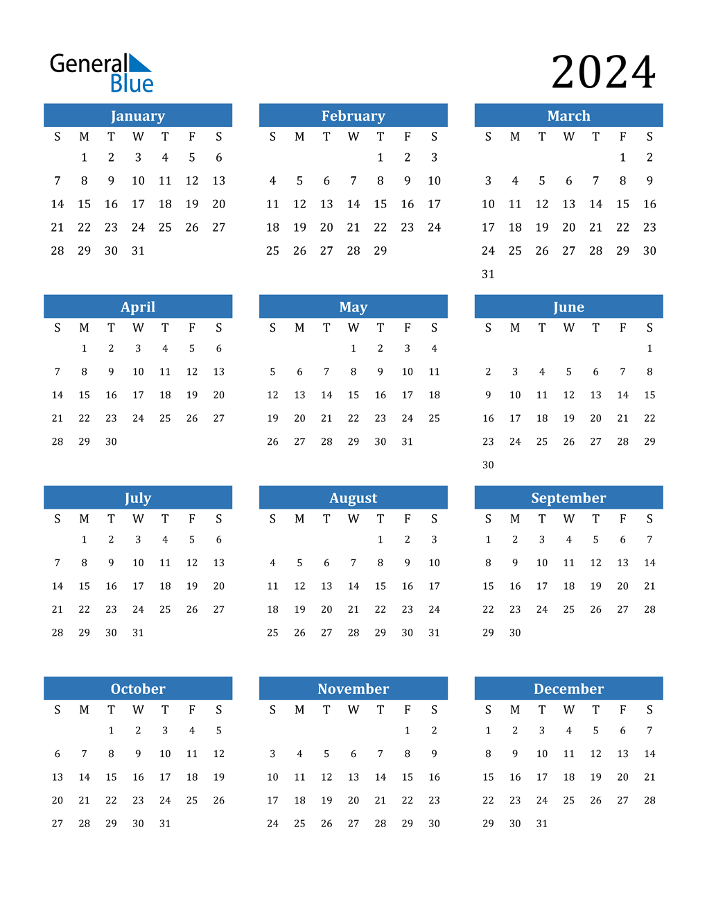 60 Blank Printable Monthly Calendars 52