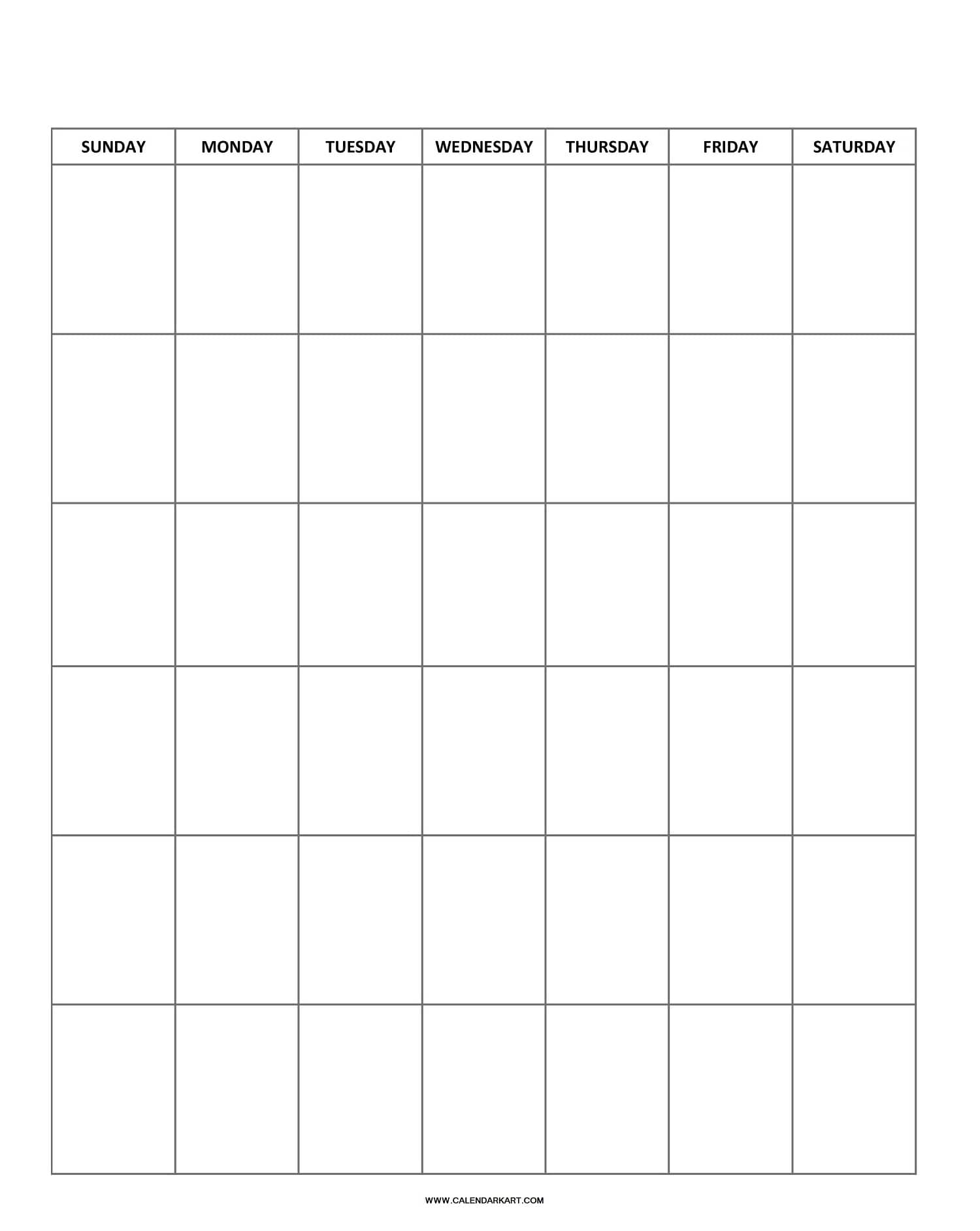 60 Blank Printable Monthly Calendars 8