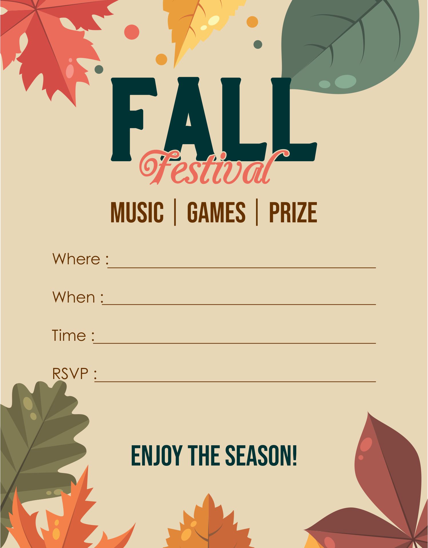 60 Fall Templates Free Printable 46