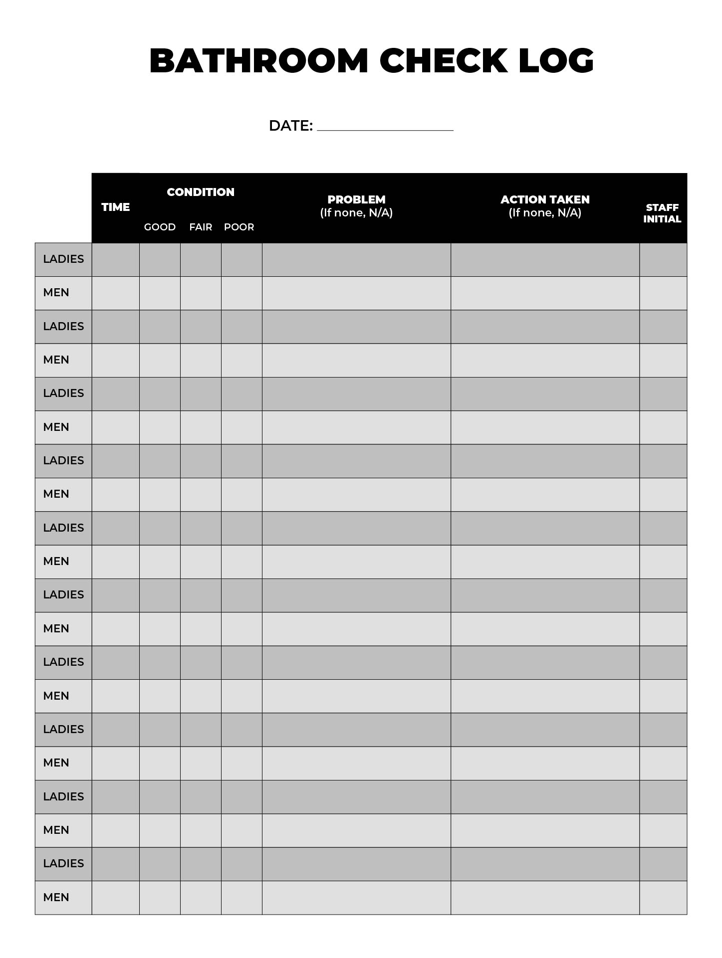 60 Free Printable Bathroom Passes Pdf 12