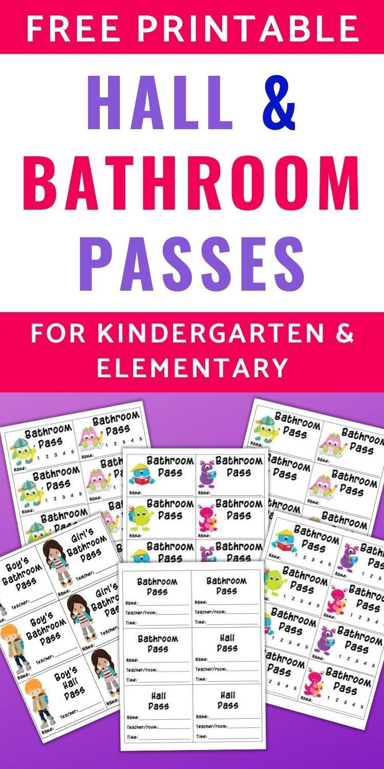60 Free Printable Bathroom Passes Pdf 15