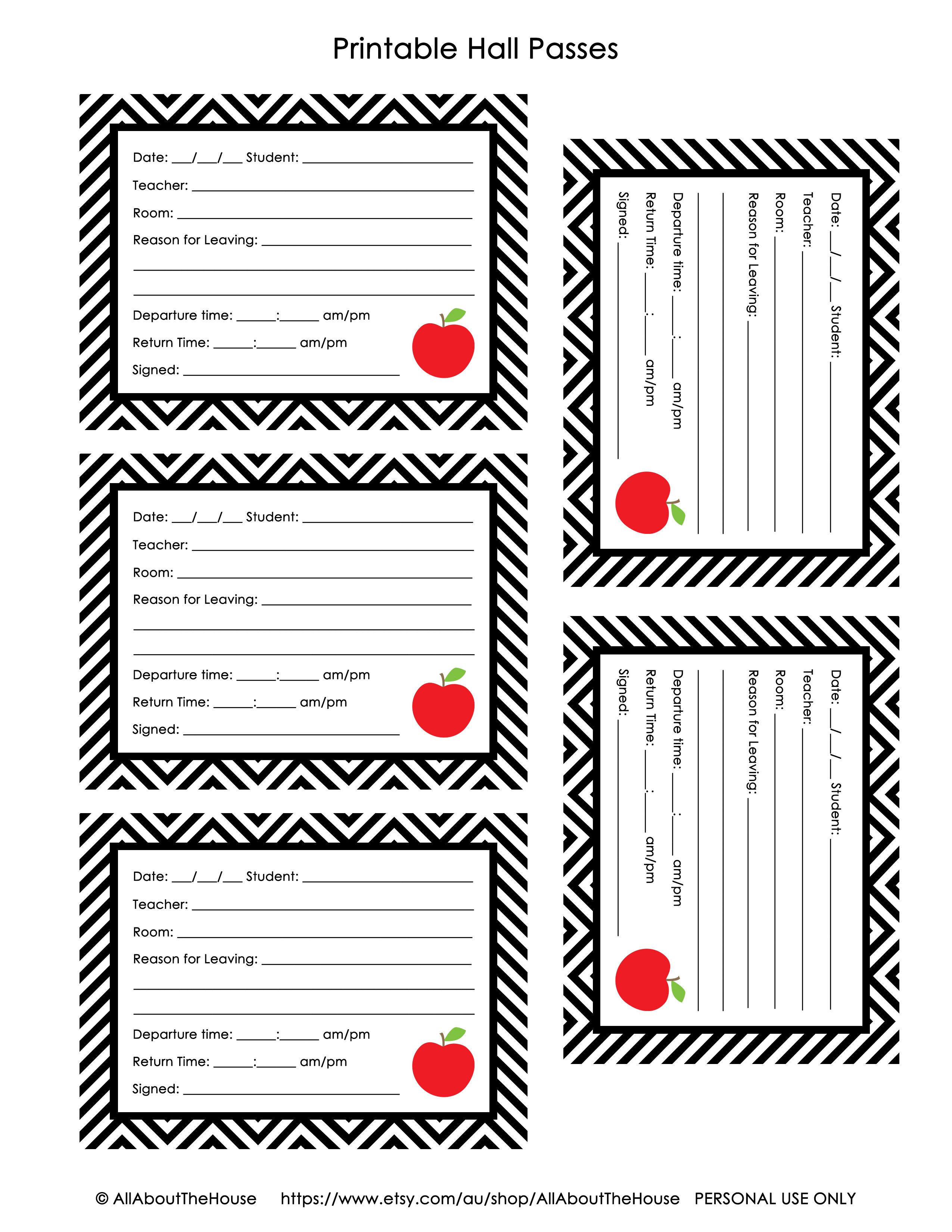 60 Free Printable Bathroom Passes Pdf 20