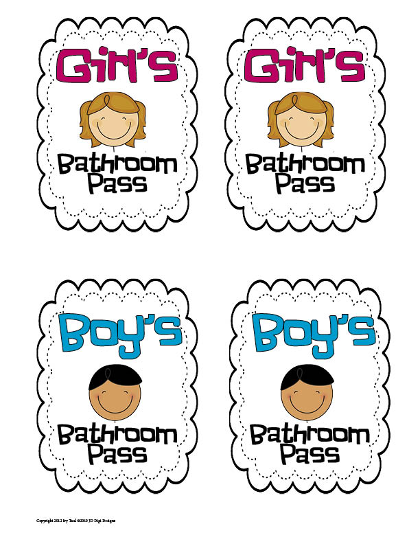 60 Free Printable Bathroom Passes Pdf 21