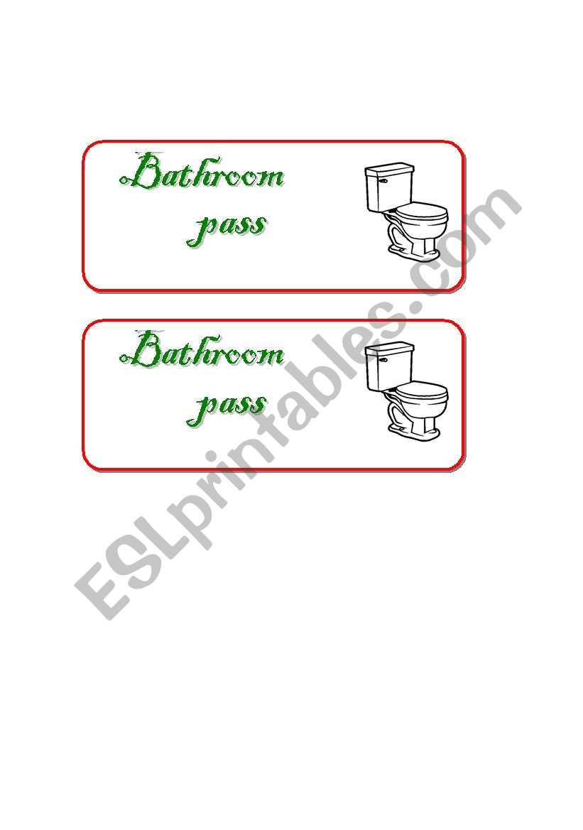 60 Free Printable Bathroom Passes Pdf 46