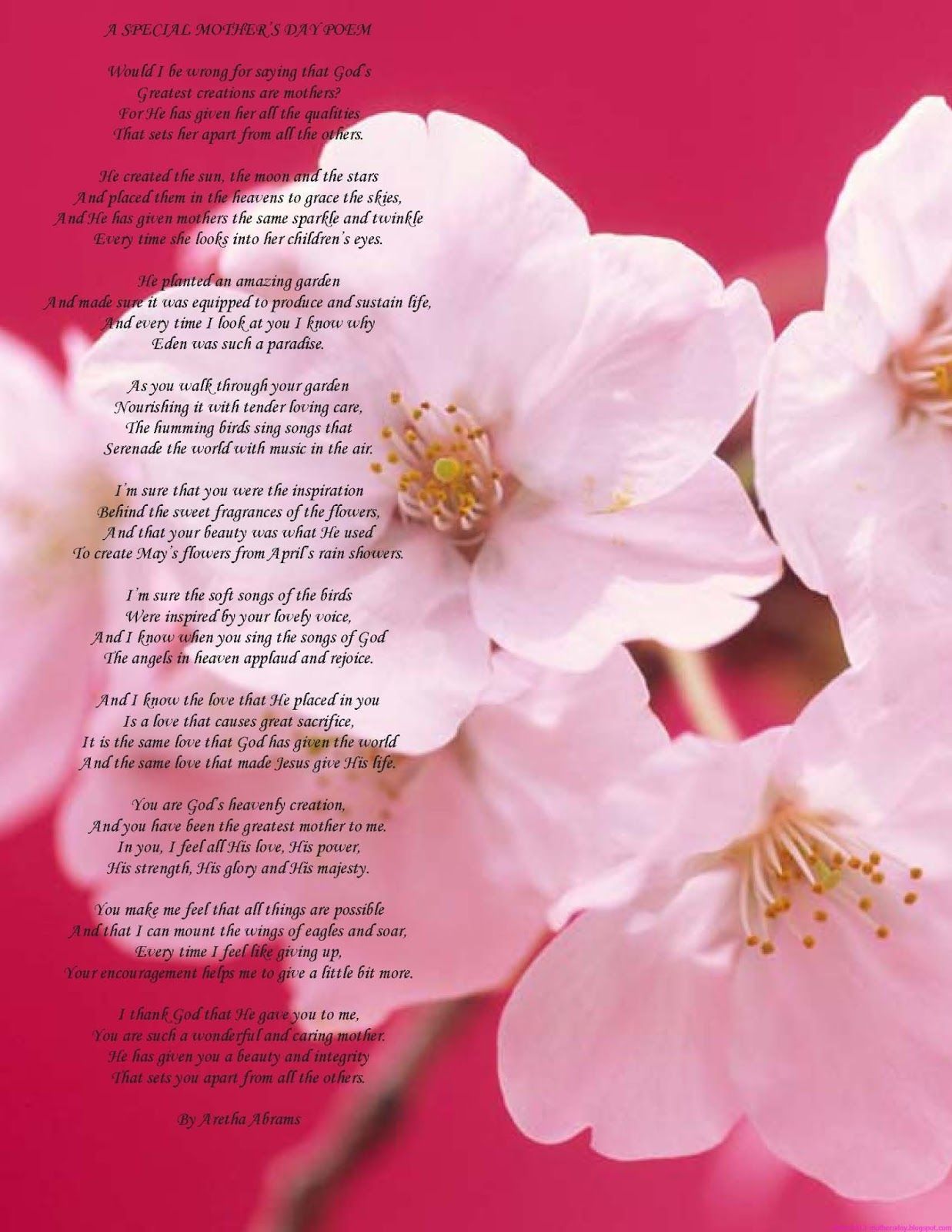 60 Mothers Day Poems Free Printables 16