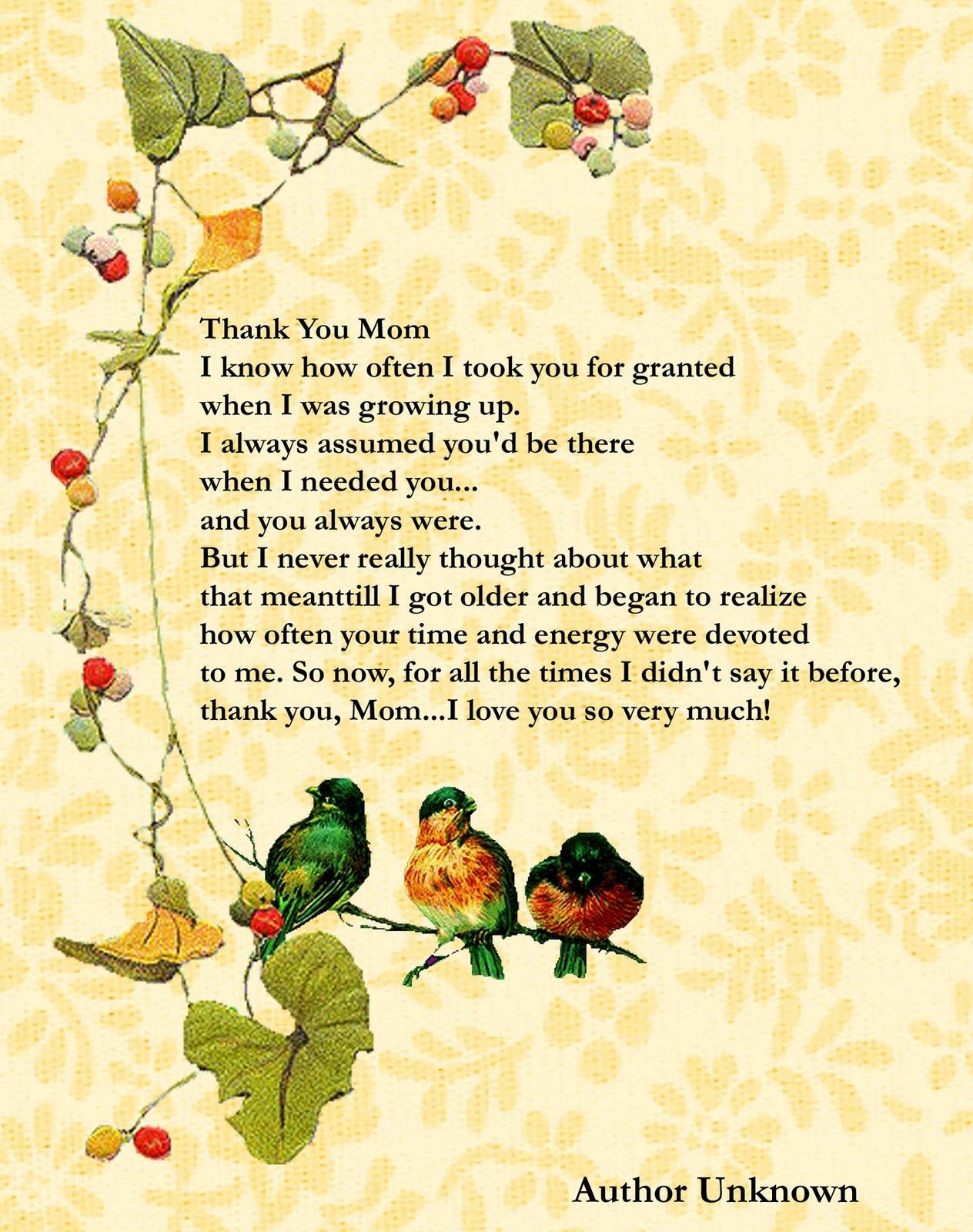 60 Mothers Day Poems Free Printables 21