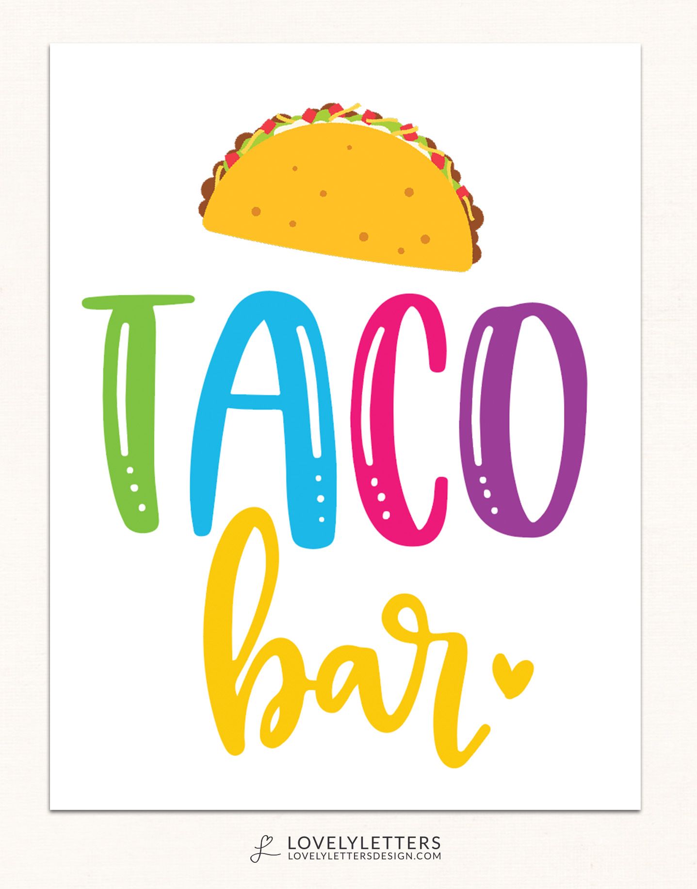 60 Nacho Bar Sign Printable 15