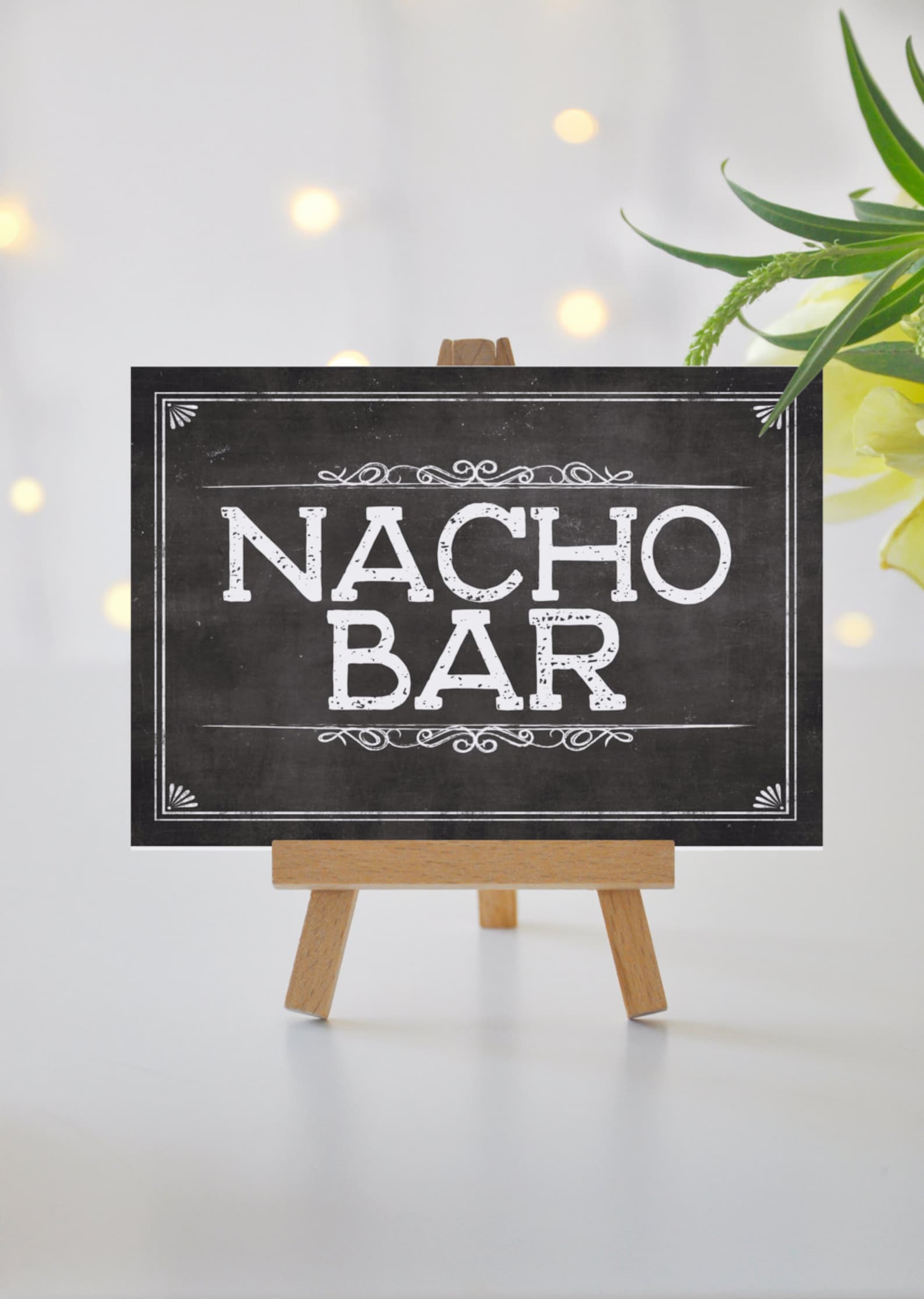60 Nacho Bar Sign Printable 24
