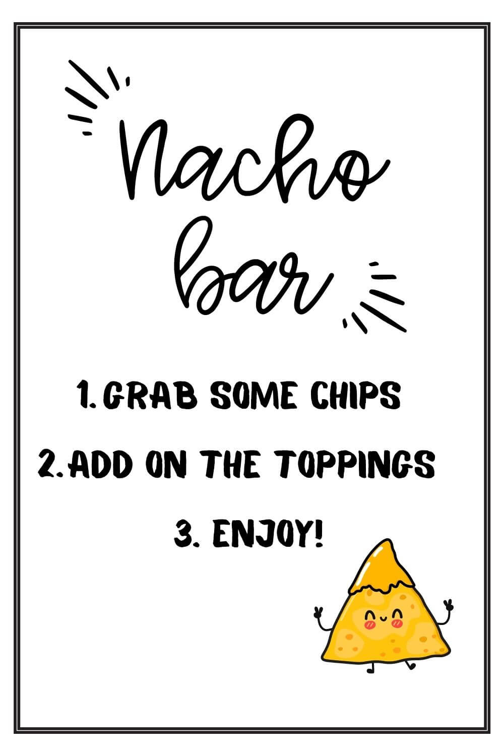 60 Nacho Bar Sign Printable 38