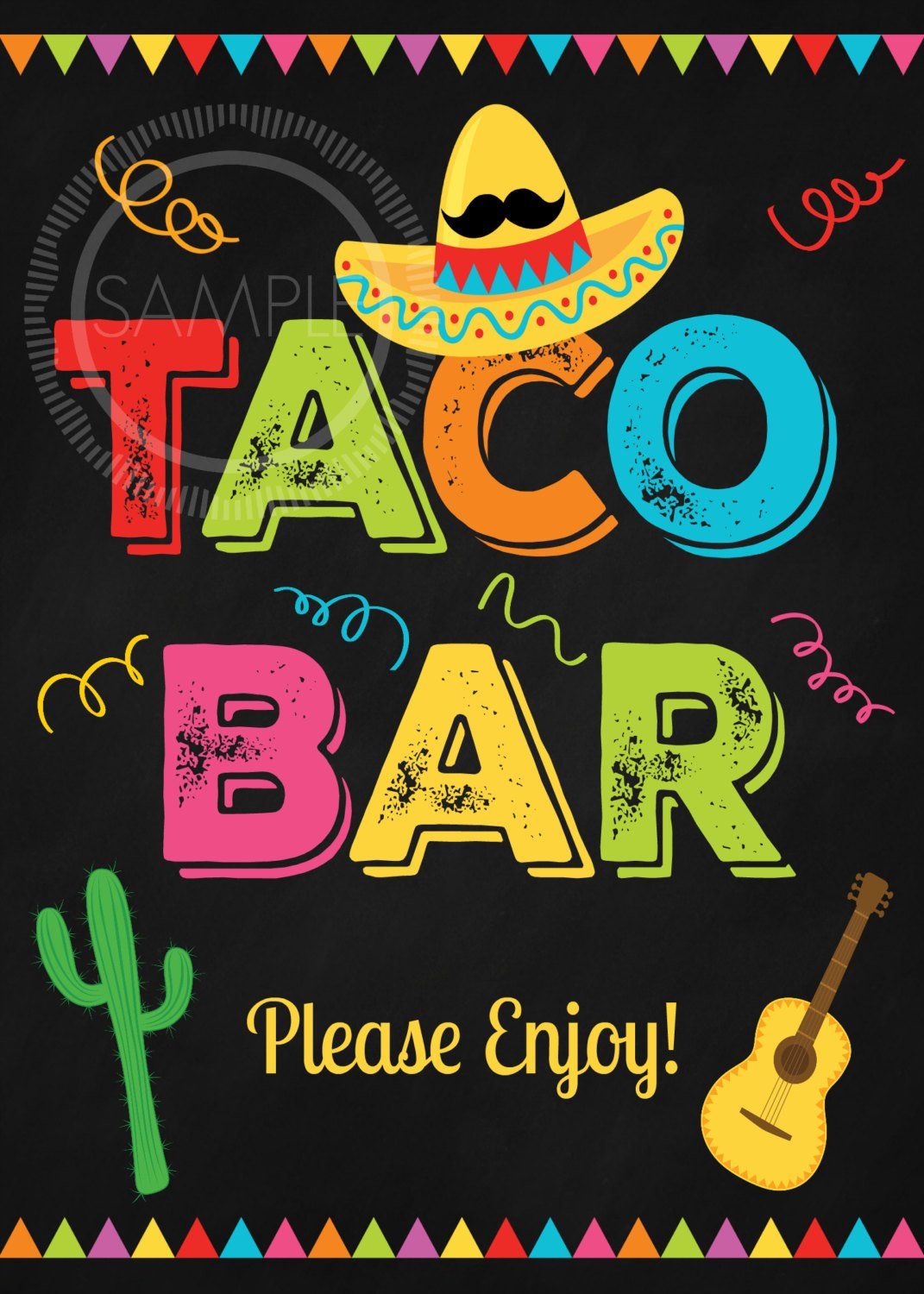 60 Nacho Bar Sign Printable 42