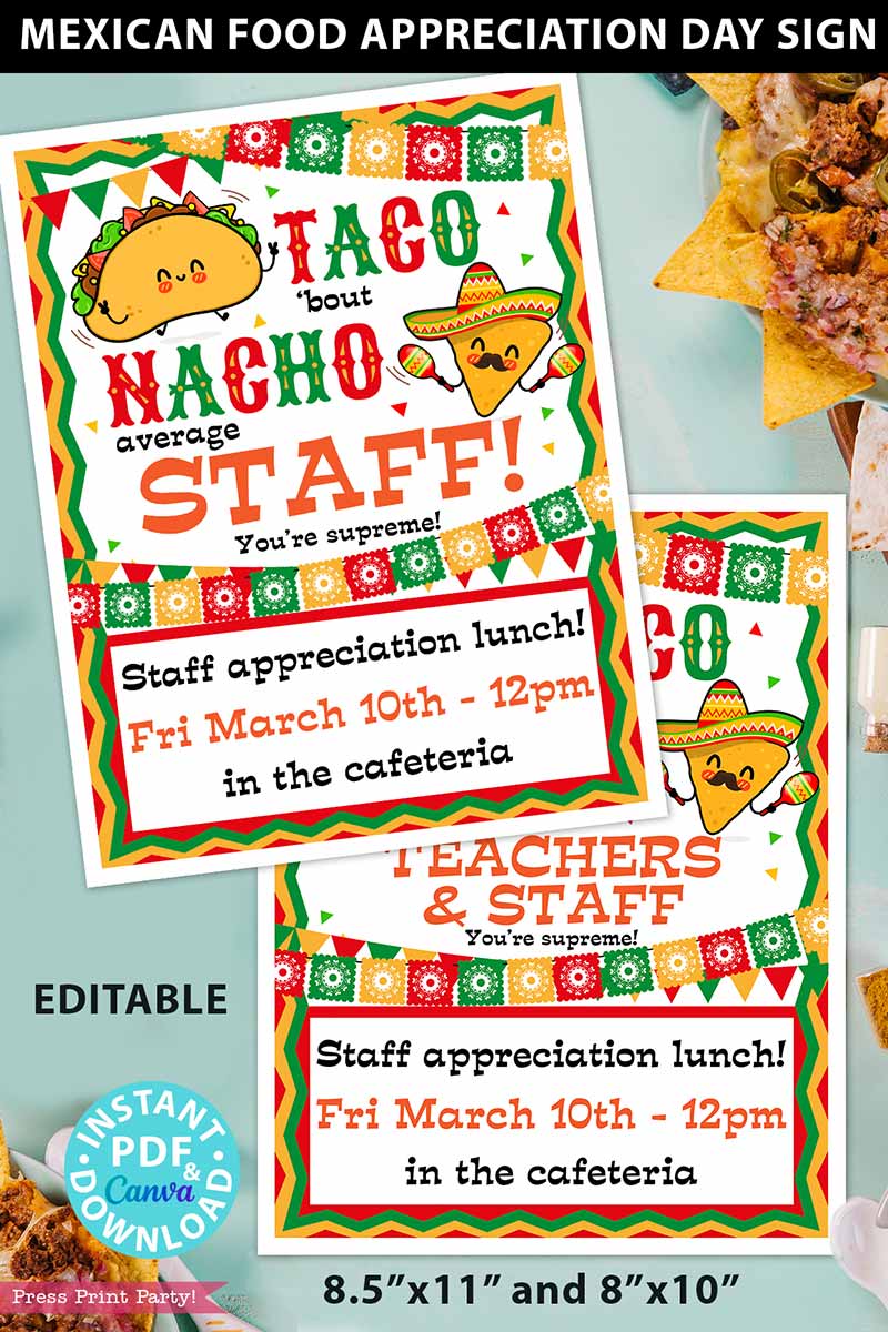 60 Nacho Bar Sign Printable 52