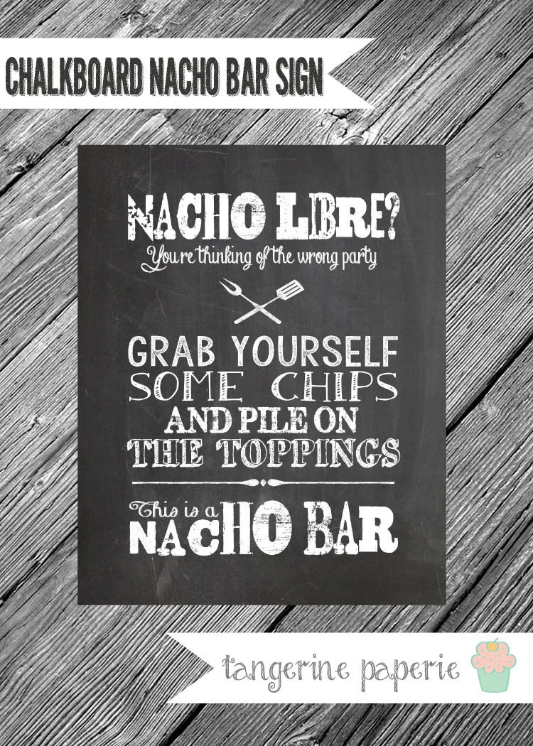 60 Nacho Bar Sign Printable 55