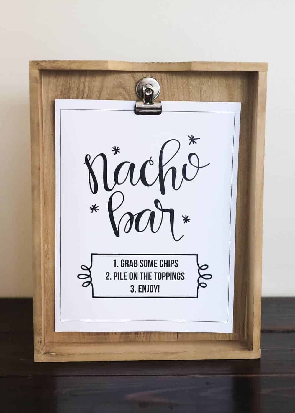 60 Nacho Bar Sign Printable 9