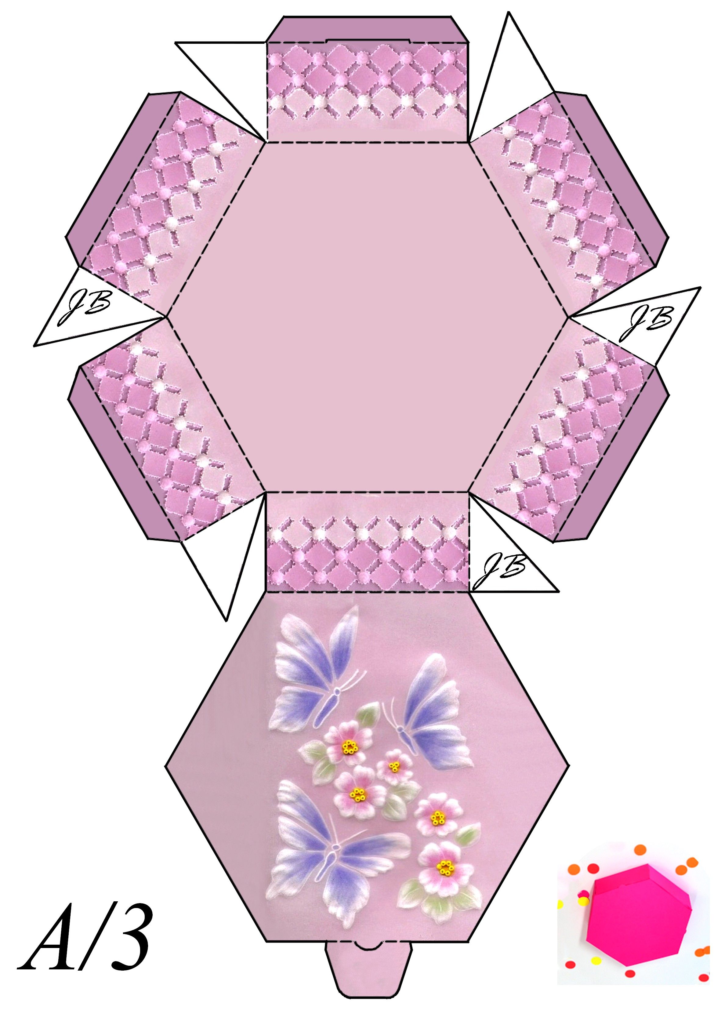 60 Paper Box Template Printable 10