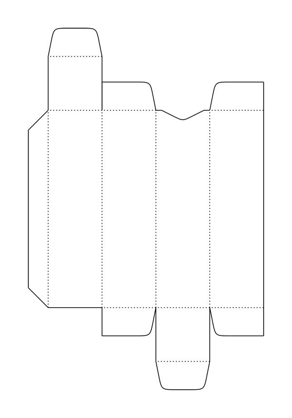 60 Paper Box Template Printable 12