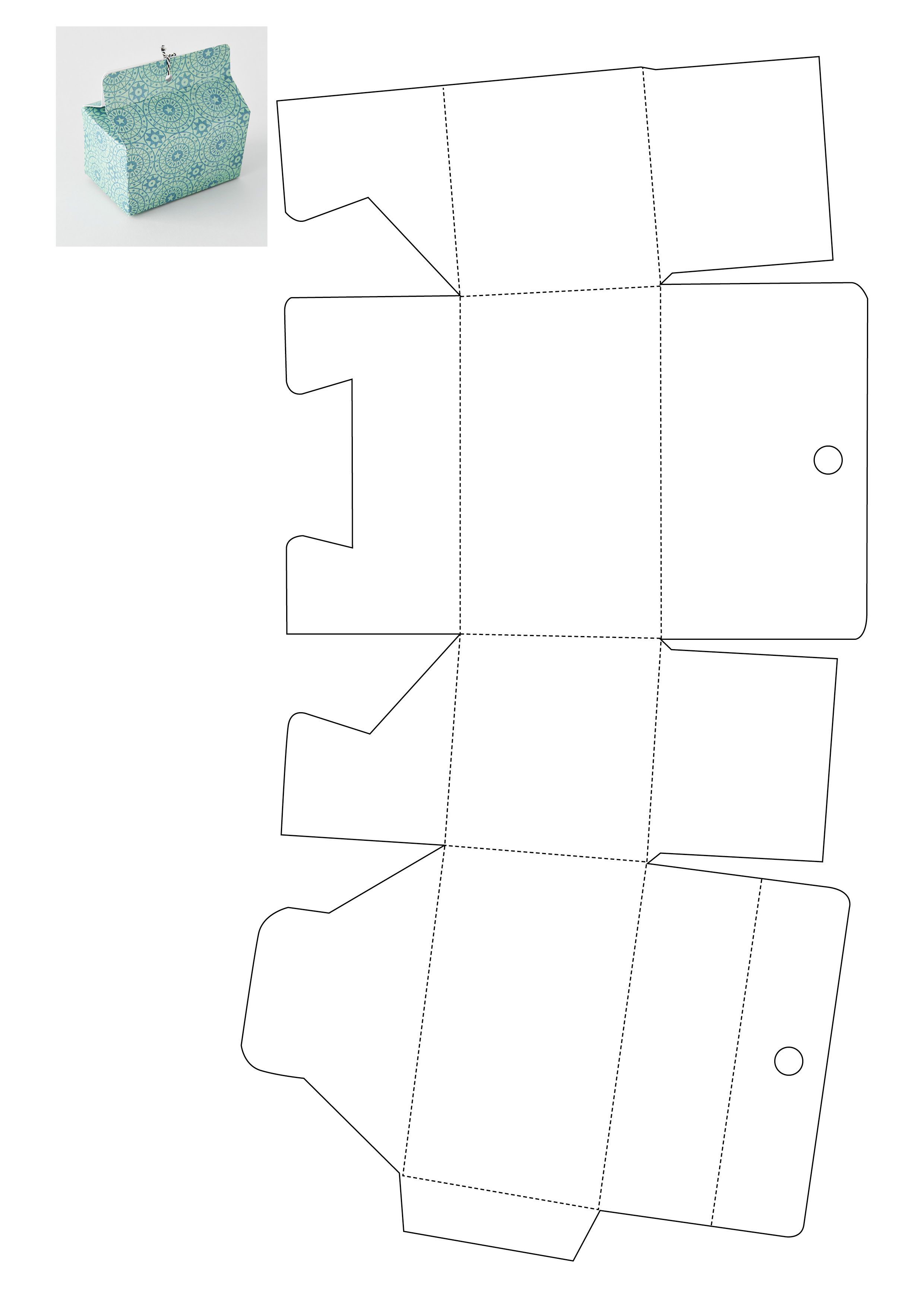 60 Paper Box Template Printable 14