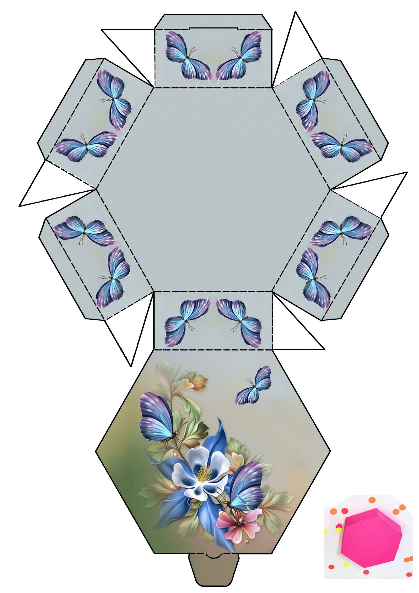 60 Paper Box Template Printable 2