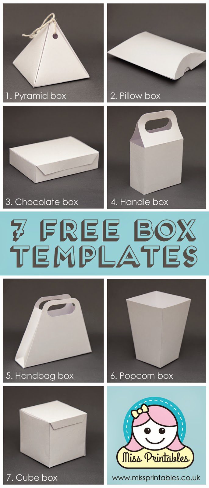 60 Paper Box Template Printable 24
