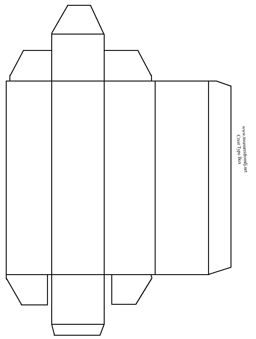 60 Paper Box Template Printable 25