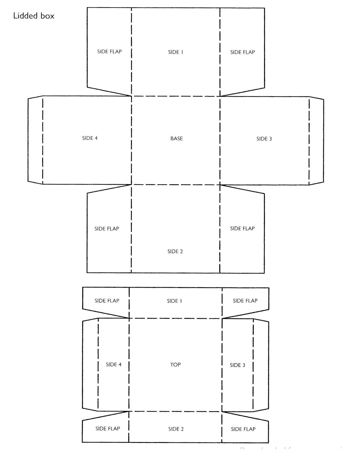 60 Paper Box Template Printable 27