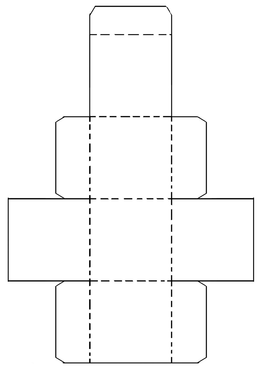 60 Paper Box Template Printable 4