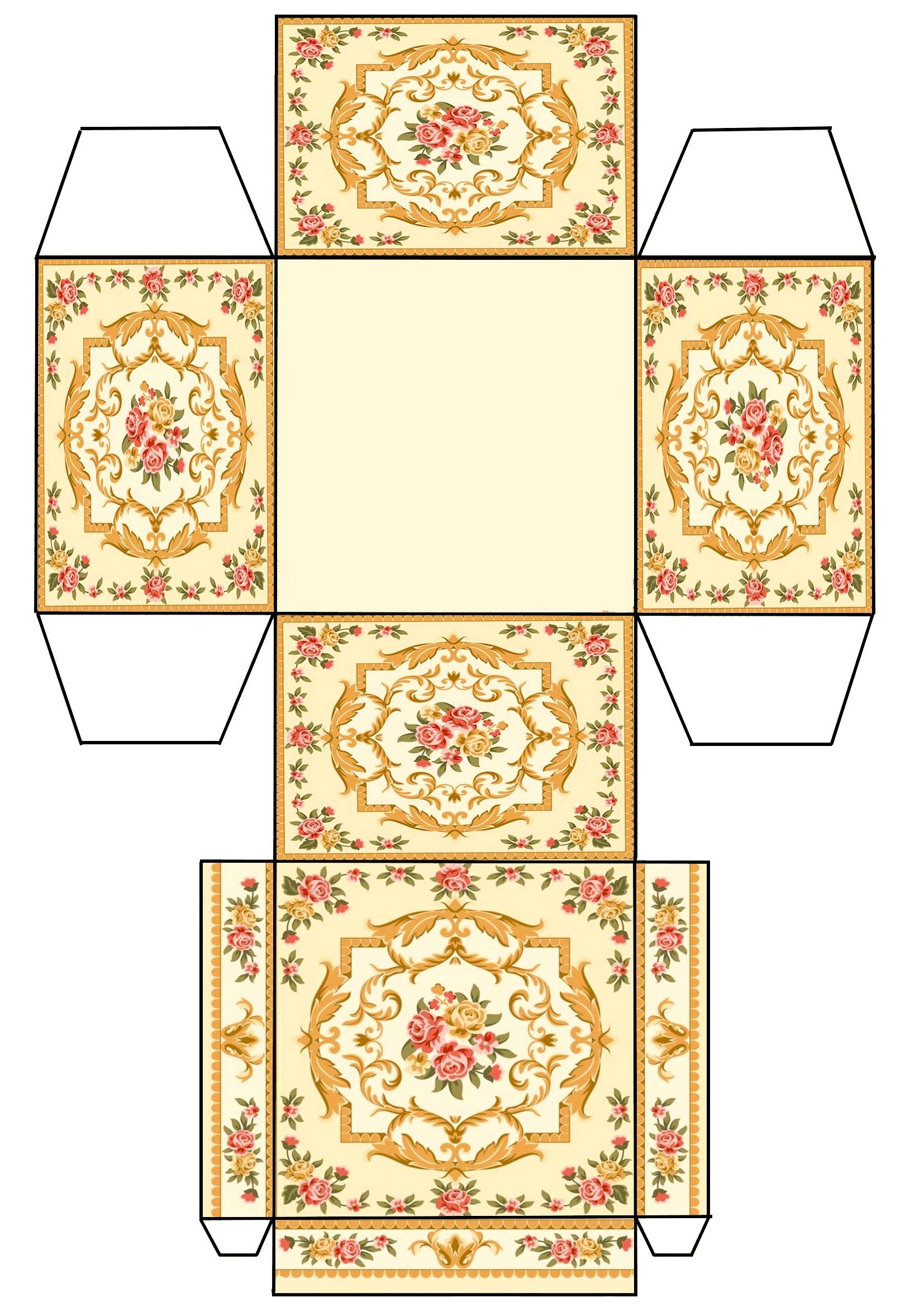 60 Paper Box Template Printable 46
